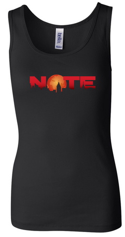 NOTE Tank Top - Black with Full Color Logo